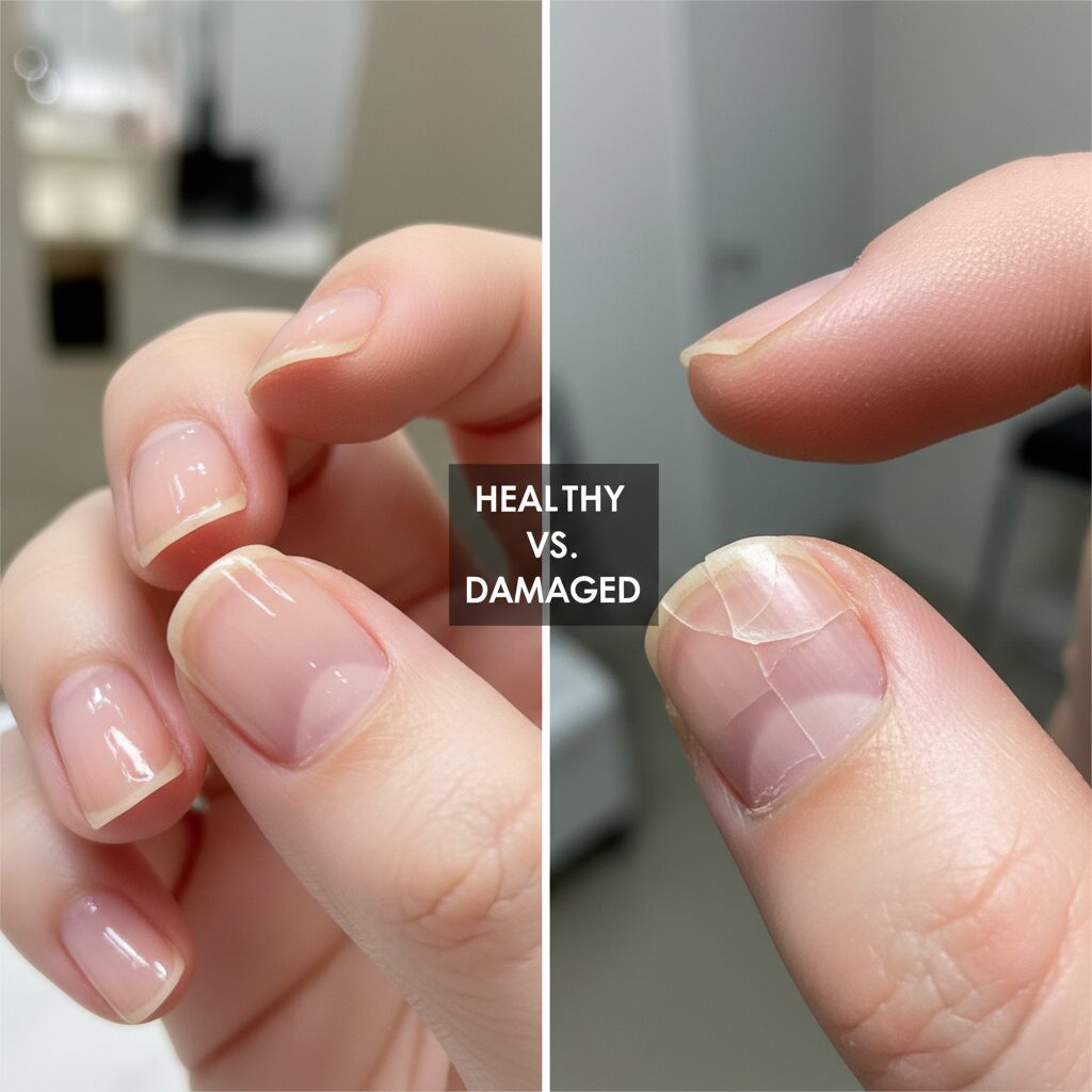 【夢占い】見出し画像で、きれいな爪と割れた爪の画像